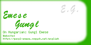 emese gungl business card